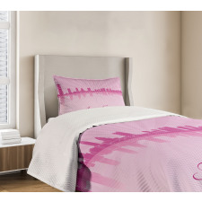 Skyline and Buildings Bedspread Set