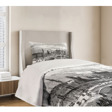 Albert Bridge Glasgow Art Bedspread Set