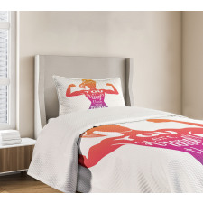 Fitness Strong Woman Bedspread Set