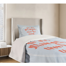 Geometric Circle Wise Words Bedspread Set