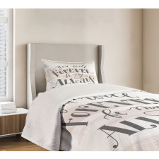 Love Inspiration Strokes Bedspread Set