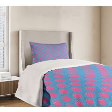 Human Heart Love Pattern Bedspread Set