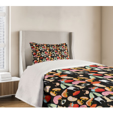 Human Parts Organs Pattern Bedspread Set