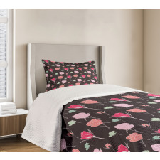 Romantic Valentine's Rose Bedspread Set