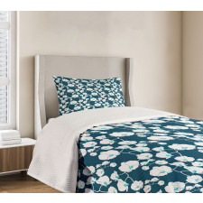 Delicate Floral Branch Bedspread Set