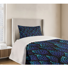 Dotted Waves Illustration Bedspread Set