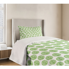 Green Spring Leaf Bedspread Set