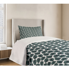 Modern Art Tropical Foliage Bedspread Set