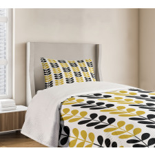 Retro Leafage Autumn Bedspread Set