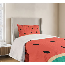 Minimalistic Watermelon Art Bedspread Set