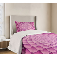 Abstract Spiral Lotus Bedspread Set