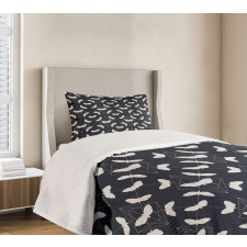 Silhouette Butterflies Bedspread Set