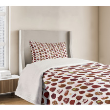 Bakery Sweets Patterns Bedspread Set