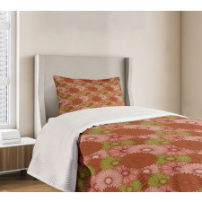 Gerbera Petals Blossoming Bedspread Set