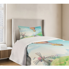 Candy Houses and Lollipop Bedspread Set