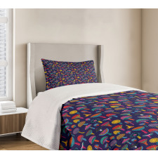 Sixties Inspired Retro Colors Bedspread Set