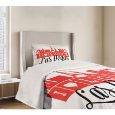 Writing with Landmarks Bedspread Set