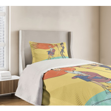 Day in Beauty Salon Bedspread Set