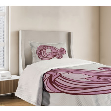 Indulgent Pinky Hair Bedspread Set