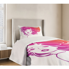 Tropical Vibrant Color Bedspread Set