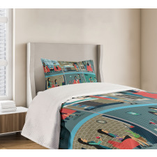 Day in Hairdresser Bedspread Set