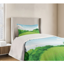 Forest Hills with Scenic View Bedspread Set