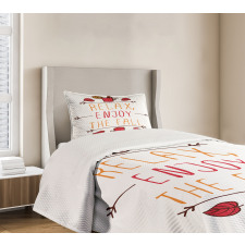 Autumn Concept Relax Enjoy Bedspread Set