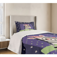 Sleeping Zebra in Nightcap Bedspread Set