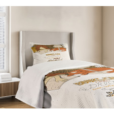 Books Give You Dreams Text Bedspread Set