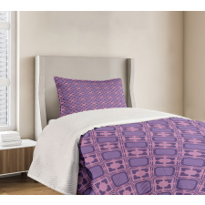 Mosaic Style Tile Pattern Bedspread Set