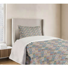 Folkloric Effect Tile Bedspread Set