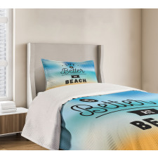 Life is Better Beach Bedspread Set