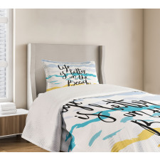 Watercolor Brushstroke Bedspread Set