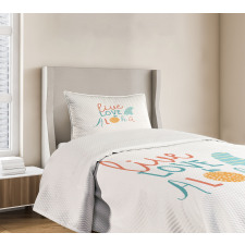 Live Love Aloha Fruit Bedspread Set