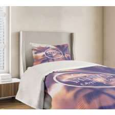 Dreams Come True Text Bedspread Set