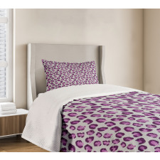 Brush Strokes Illustration Bedspread Set