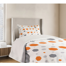 Abstract Hexagons Pattern Bedspread Set