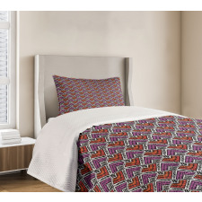 Patch Crosslinked Design Bedspread Set