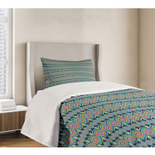 Abstract Colorful Shapes Bedspread Set