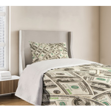 Ben Franklin Portrait Wealth Bedspread Set