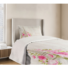 Spring Blossoming Flowers Bedspread Set