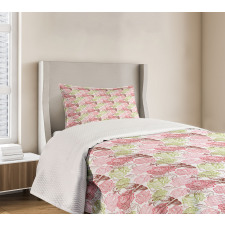 Rose Bouquetnd SakurTree Bedspread Set