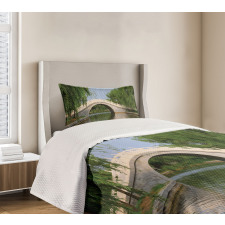 Scenery Calming Image Bedspread Set