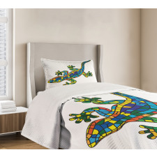 Mosaic Style Stained Glass Bedspread Set