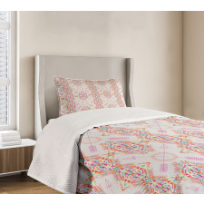 Arrow Motifs Rainbow Colors Bedspread Set