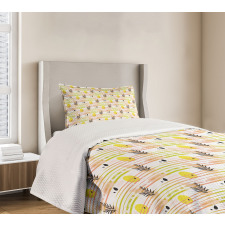 Horizontal Brush Stroke Bedspread Set