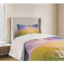 Green Field with Open Sky Bedspread Set