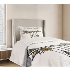 Tribal Arrow with Feathers Bedspread Set