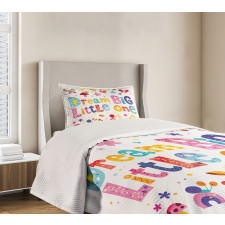 Little Words Composition Bedspread Set