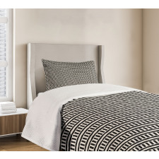 Curvilinear Lines and Shapes Bedspread Set